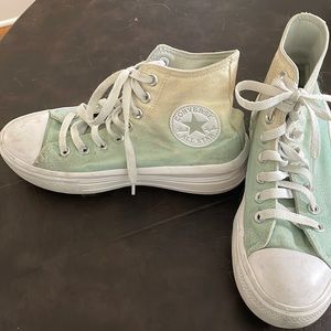 Converse ombré platform high tops